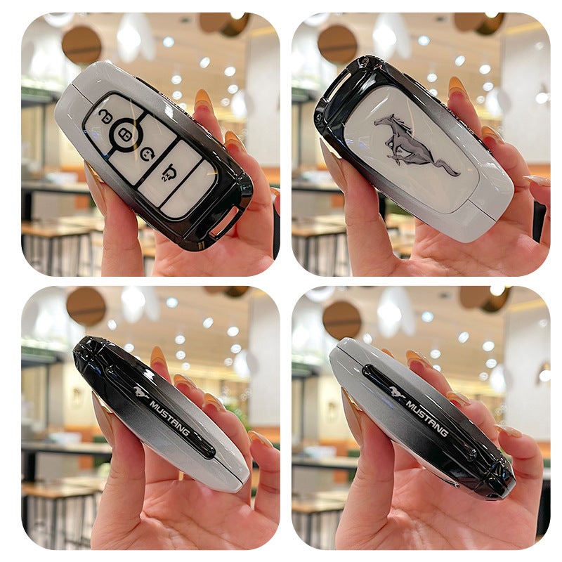 Suitable For Ford Lie Horse Key Set 2024 Mustang Mustang Electric Horse Mach-E Advanced Car Cladding Buckle - Image 4